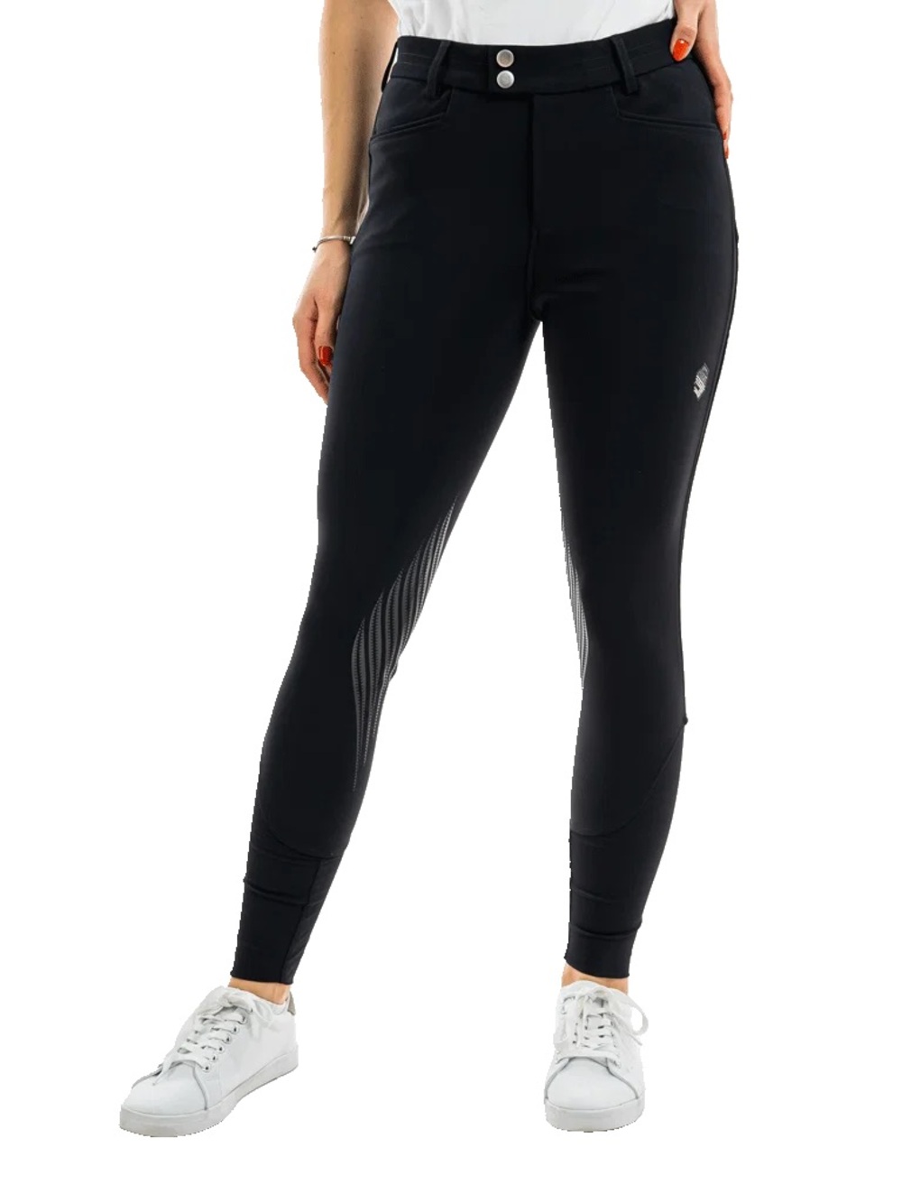 Samshield Premium Line Breeches Women US 30 Crystal Navy Equestrian Riding Horse